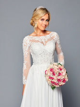 Load image into Gallery viewer, LA Merchandise LADK453 Embroidered Bridal Long Gown - - Dresses LA Merchandise