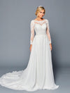 Load image into Gallery viewer, LA Merchandise LADK453 Embroidered Bridal Long Gown - IVORY - Dresses LA Merchandise