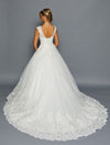 Load image into Gallery viewer, LA Merchandise LADK456 Lace Applique Boat Neck Bridal Dress - - Dresses LA Merchandise