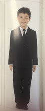 Load image into Gallery viewer, LA Merchandise LADTX318 5 pc Slim Fit Solid Boys Suit Set - BLACK - Boys suits LA Merchandise