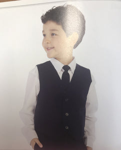 LA Merchandise LADTX318 5 pc Slim Fit Solid Boys Suit Set - - Boys suits LA Merchandise