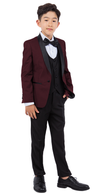 Load image into Gallery viewer, LA Merchandise LAPBT283SA 5 pc Two Toned Boys Perry Ellis Tuxedo Suit - - Boys suits LA Merchandise