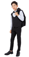 Load image into Gallery viewer, LA Merchandise LAPBT283SA 5 pc Two Toned Boys Perry Ellis Tuxedo Suit - - Boys suits LA Merchandise