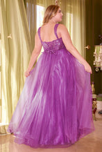 Load image into Gallery viewer, LA Merchandise LAR0217P Embellished Corset Tulle Glitter Gala Gown - - Dress LA Merchandise