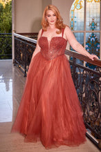 Load image into Gallery viewer, LA Merchandise LAR0217P Embellished Corset Tulle Glitter Gala Gown - SIENNA - Dress LA Merchandise