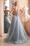 Load image into Gallery viewer, LA Merchandise LAR0217 Sequin Bodice Strapless Long Prom Dress - - Dress LA Merchandise