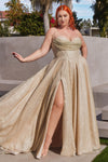 Load image into Gallery viewer, LA Merchandise LAR252 Shimmering Glitter A-line Pageant Gown - - Dress LA Merchandise