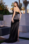 Load image into Gallery viewer, LA Merchandise LAR282 Sexy Corset Red Carpet Gown with High Slit - - Dress LA Merchandise