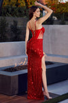 Load image into Gallery viewer, LA Merchandise LAR288 Long Sexy Side Cut Out Sequined Corset Dress - - Dress LA Merchandise