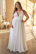 Load image into Gallery viewer, LA Merchandise LAR7469B Satin A-Line Off-White Bridal Dress - - Dress LA Merchandise