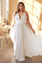 Load image into Gallery viewer, LA Merchandise LAR7469B Satin A-Line Off-White Bridal Dress - - Dress LA Merchandise