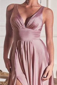 LA Merchandise LAR7469 Simple Satin Stretchy Bridesmaids Dress - - Dress LA Merchandise