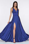 Load image into Gallery viewer, LA Merchandise LAR7469 Simple Satin Stretchy Bridesmaids Dress - ROYAL - Dress LA Merchandise