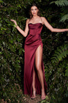 Load image into Gallery viewer, LA Merchandise LAR7483 Sexy Corset Prom Gown - BURGUNDY - Dress LA Merchandise