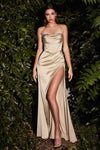 Load image into Gallery viewer, LA Merchandise LAR7483 Sexy Corset Prom Gown - CHAMPAGNE - Dress LA Merchandise