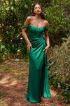 Load image into Gallery viewer, LA Merchandise LAR7484 Off Shoulder Corset Simple Bridesmaids Dress - EMERALD GREEN - Dress LA Merchandise