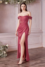 Load image into Gallery viewer, LA Merchandise LAR7484 Off Shoulder Corset Simple Bridesmaids Dress - LIPS - Dress LA Merchandise