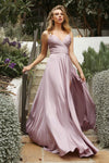 Load image into Gallery viewer, LA Merchandise LAR7485 Adjustable Spaghetti Straps Bridesmaids Dress - MAUVE - Dress LA Merchandise