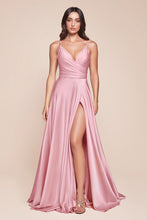 Load image into Gallery viewer, LA Merchandise LAR7485 Adjustable Spaghetti Straps Bridesmaids Dress