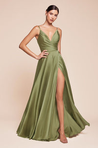 LA Merchandise LAR7485 Adjustable Spaghetti Straps Bridesmaids Dress