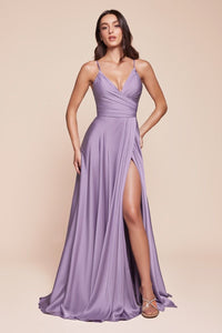 LA Merchandise LAR7485 Adjustable Spaghetti Straps Bridesmaids Dress