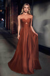 Load image into Gallery viewer, LA Merchandise LAR7496 A-line Strapless Bridesmaids Satin Gown - SIENNA - Dress LA Merchandise