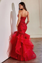 Load image into Gallery viewer, LA Merchandise LAR8915 Beaded Rose Lace Sleeveless Prom Gown - - Dress LA Merchandise