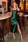 Load image into Gallery viewer, LA Merchandise LARBD103 Cowl Neck Spaghetti Straps Bridesmaids Dress - EMERALD - Dress LA Merchandise