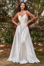 Load image into Gallery viewer, LA Merchandise LARBD104B Cowl Neck Spaghetti Straps Off White Wedding Dress - OFF WHITE - Dress LA Merchandise