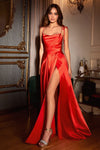 Load image into Gallery viewer, LA Merchandise LARBD104 Spaghetti Straps Cowl Neck Bridesmaids Dress - RED - Dress LA Merchandise