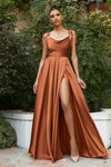 Load image into Gallery viewer, LA Merchandise LARBD104 Spaghetti Straps Cowl Neck Bridesmaids Dress - SIENNA - Dress LA Merchandise