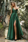 Load image into Gallery viewer, LA Merchandise LARBD105 Spaghetti Straps V-Neck Bridesmaids Dress - EMERALD GREEN - Dress LA Merchandise
