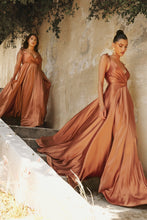 Load image into Gallery viewer, LA Merchandise LARBD105 Spaghetti Straps V-Neck Bridesmaids Dress - SIENNA - Dress LA Merchandise