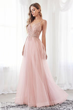 Load image into Gallery viewer, LA Merchandise LARCD0154 Embellishment A-line Pageant Gown - BLUSH - Dress LA Merchandise