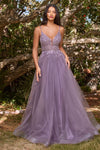 Load image into Gallery viewer, LA Merchandise LARCD0154 Embellishment A-line Pageant Gown - VIOLET - Dress LA Merchandise