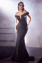 Load image into Gallery viewer, LA Merchandise LARCD975 Off Shoulder Red Carpet Sequin Formal Gown - - Dress LA Merchandise