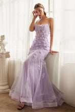 Load image into Gallery viewer, LA Merchandise LAR995 3D Floral Mermaid Formal Corset Prom Dress - LAVENDER - Dress LA Merchandise