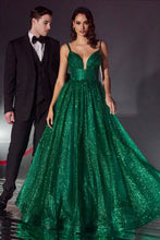 Load image into Gallery viewer, LA Merchandise LARCD996 Empire Waist A-line Special Occasion Dress - EMERALD GREEN - Dress LA Merchandise