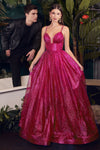 Load image into Gallery viewer, LA Merchandise LARCD996 Empire Waist A-line Special Occasion Dress - FUCHSIA - Dress LA Merchandise