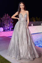 Load image into Gallery viewer, LA Merchandise LARCD996 Empire Waist A-line Special Occasion Dress - SILVER - Dress LA Merchandise