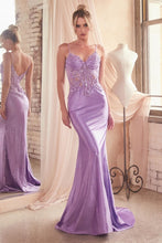 Load image into Gallery viewer, LA Merchandise LARCDS450 Spaghetti Straps V-Neck Prom Long Dress - LAVENDER - Dress LA Merchandise