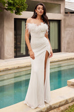 Load image into Gallery viewer, LA Merchandise LARCH147B Sweetheart Feather Wedding Destination Gown - - LA Merchandise