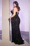 Load image into Gallery viewer, LA Merchandise LARCH151 Strapless Sexy Plus Size Sequined Prom Gown - - Dress LA Merchandise