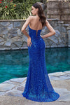 Load image into Gallery viewer, LA Merchandise LARCH165 Asymmetrical Sequined Plus Size Sexy Gown - - Dress LA Merchandise