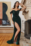 Load image into Gallery viewer, LA Merchandise LARCL03 Sweetheart Off Shoulder Special Occasion Gown - EMERALD GREEN - Dress Formal Dress Shops, Inc