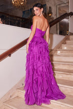 Load image into Gallery viewer, LA Merchandise LAR0027 Strapless Ruffle Pleated Long Prom Dress - - Dress LA Merchandise