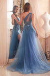 Load image into Gallery viewer, LA Merchandise LARJ869 One Shoulder Overlay Skirt Prom Evening Gown - - Dress LA Merchandise
