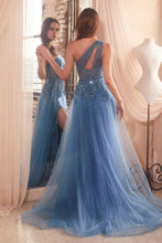 Load image into Gallery viewer, LA Merchandise LARJ869 One Shoulder Overlay Skirt Prom Evening Gown - - Dress LA Merchandise
