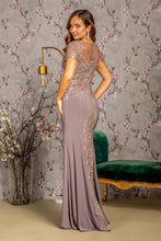 Load image into Gallery viewer, LA Merchandise LAS3361 Short Sleeve Long Mother Of The Bride Dress - - Dress LA Merchandise