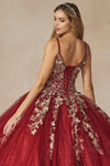 Load image into Gallery viewer, LA Merchandise LAT1442 Detachable Cape Embroidery Ball Quince Dress - - LA Merchandise